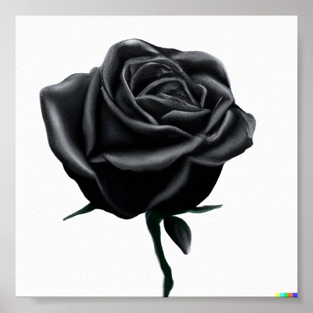 Póster Rosa negro (Frente)