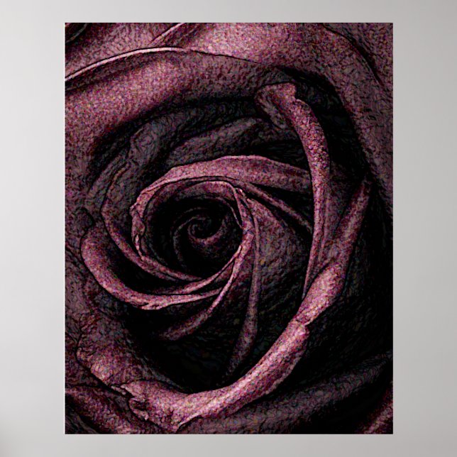 Póster Rosa pintado (Frente)