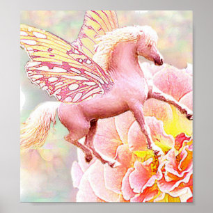 Póster Rosa Pony Fairy