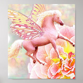 Póster Rosa Pony Fairy