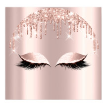 Rosa Purpurina de Rubor Perfora Eyelash Belleza de