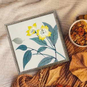 Póster Rosa realista con el desayuno