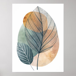 Póster Rosa Resumen de líneas de arte: rutas salvajes