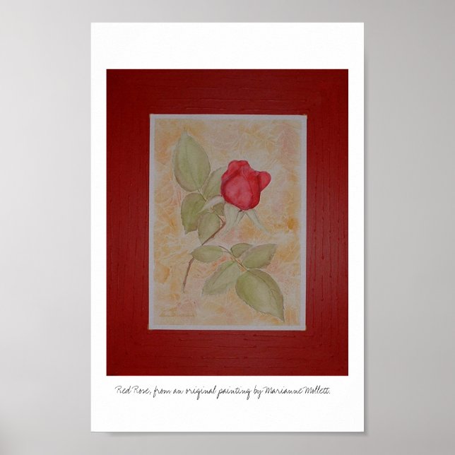 Póster Rosa Roja (Frente)