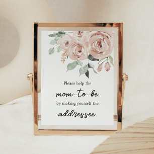 Póster Rosa rosa oscuro es una estación de sobres Chica