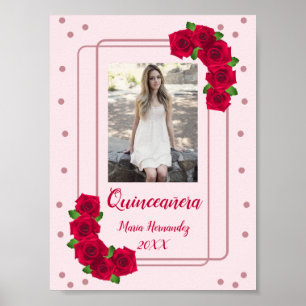 Póster Rosa Rosa Quinceañera