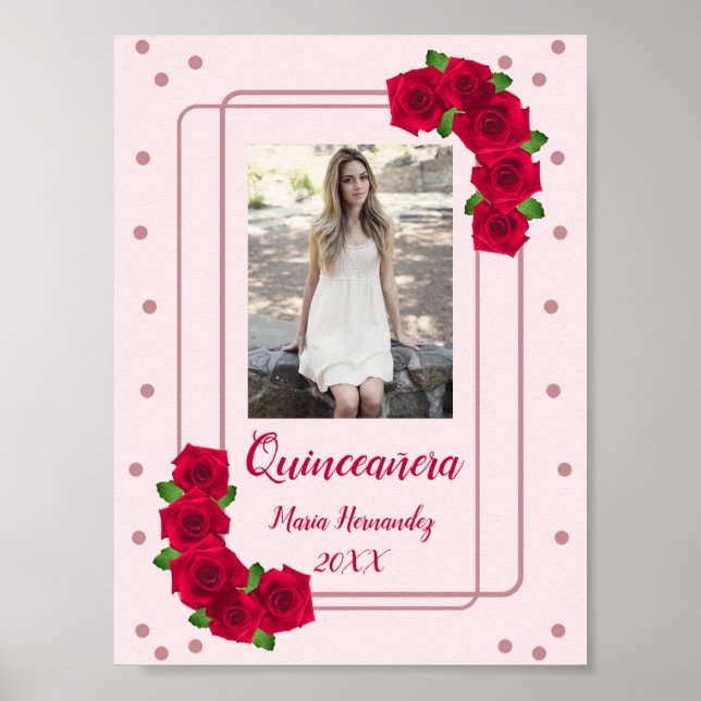 Póster Rosa Rosa Quinceañera (Frente)