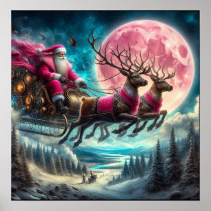 Póster Rosa Santa Airborne