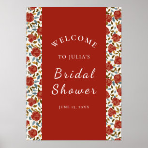 Póster Rosa silvestre Petals florales Boda de asuntos de