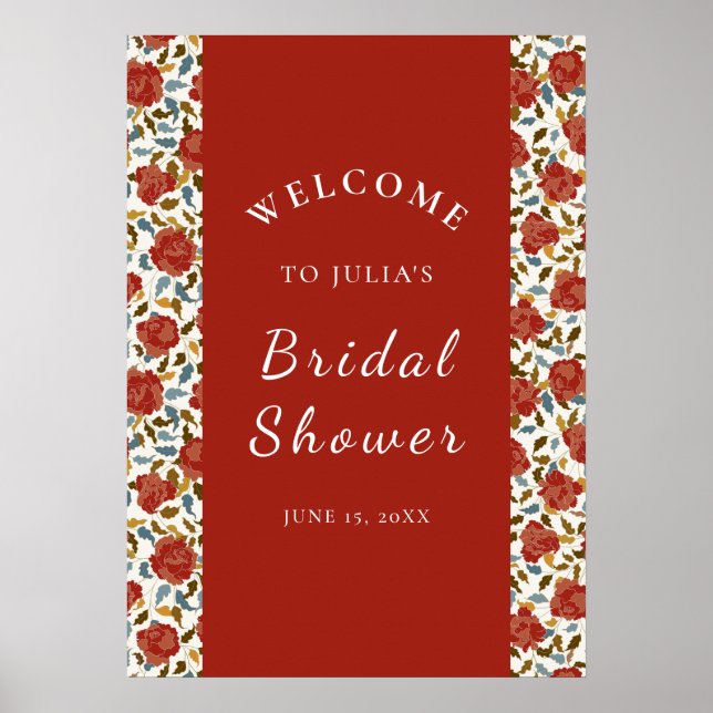 Póster Rosa silvestre Petals florales Boda de asuntos de  (Frente)