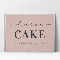Rosa Simple Tiene Un Rótulo Boda De Pastel