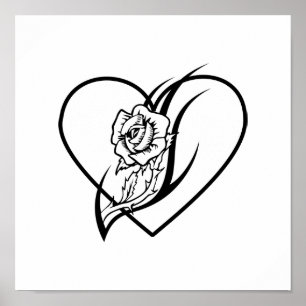 Póster Rosa Tattoo