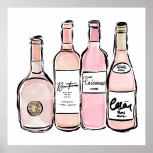 Póster Rosa todo el día Poster