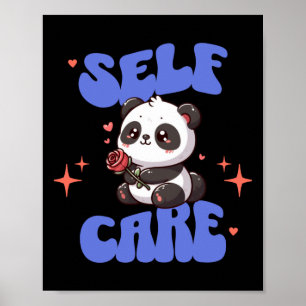 Póster Rosa tradicional Panda Pegatina