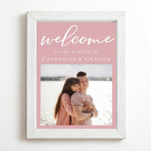Póster Rosa turbio Boda de fotografía romántica rosa