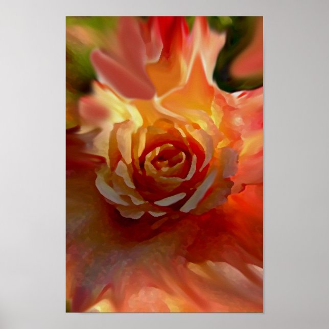 Póster Rosa único (Frente)