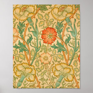 Póster Rosa Y Rosa De William Morris
