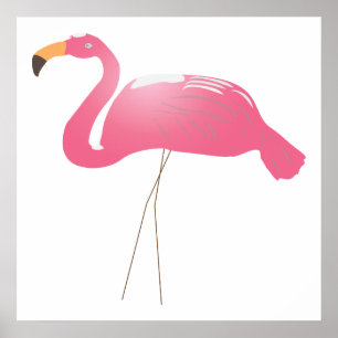Póster rosado Flamingo2