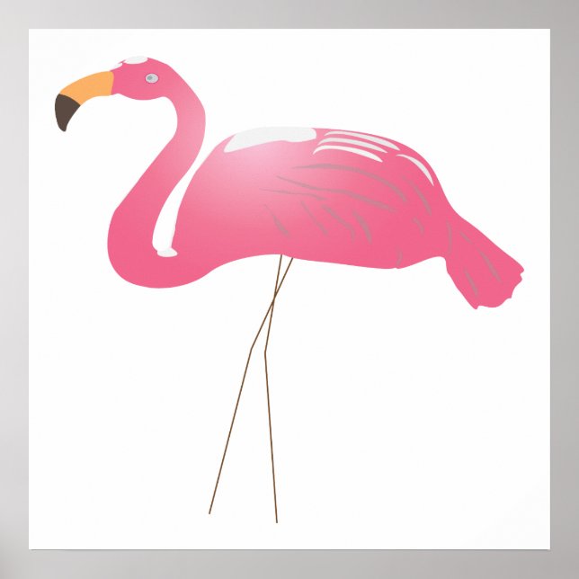 Póster rosado Flamingo2 (Frente)