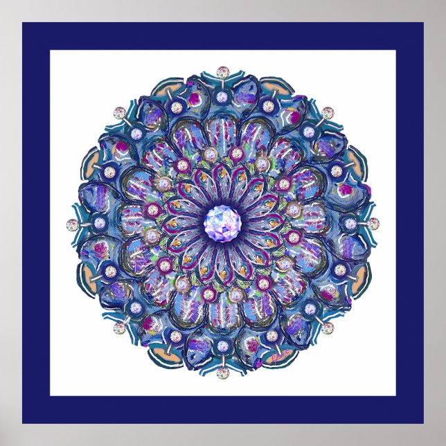 Póster Rosario azul (Frente)