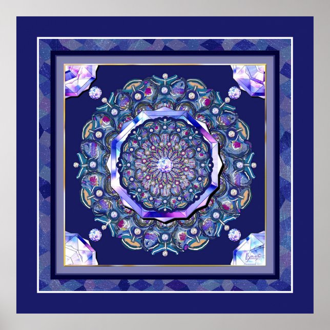 Póster Rosario azul (Frente)