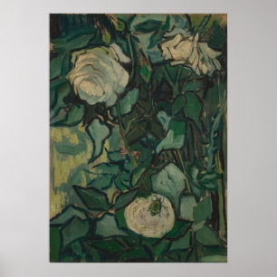 Póster Rosas 1889 Vincent van Gogh