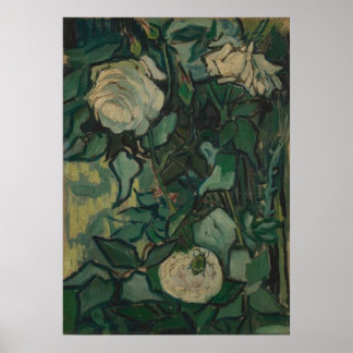 Póster Rosas 1889 Vincent van Gogh