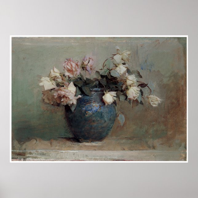 Póster Rosas, 1890 (Frente)