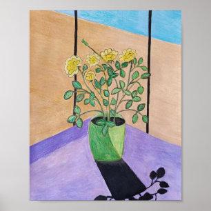 Póster Rosas Amarillas