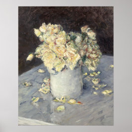 Póster Rosas amarillas en un jarrón por Caillebott Impres