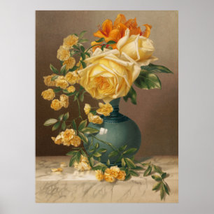 Póster Rosas amarillos