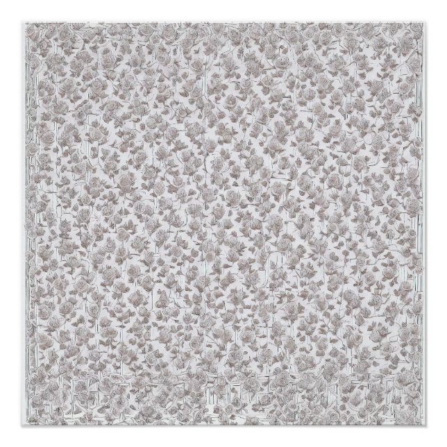 Póster Rosas blancas D (Anverso)