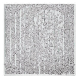 Póster Rosas blancas E