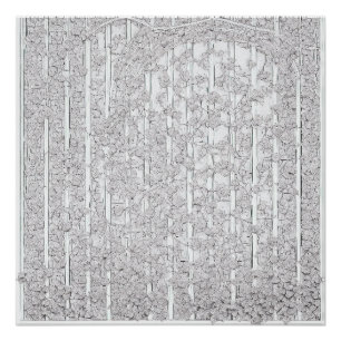 Póster Rosas blancas E