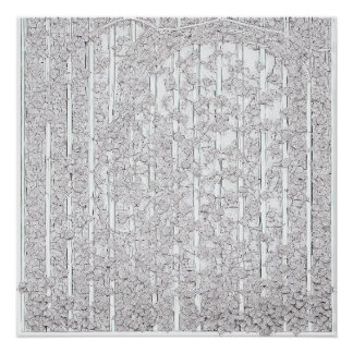 Póster Rosas blancas E