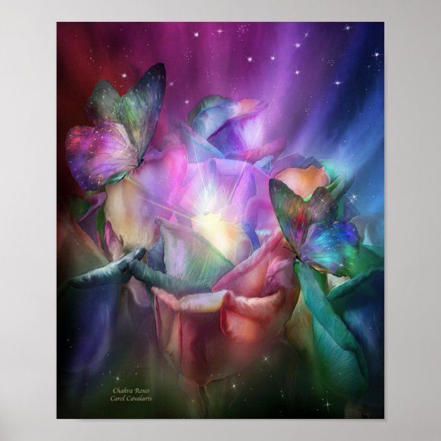 Póster Rosas Chakra Bella Artes Poster/Imprimir (Frente)