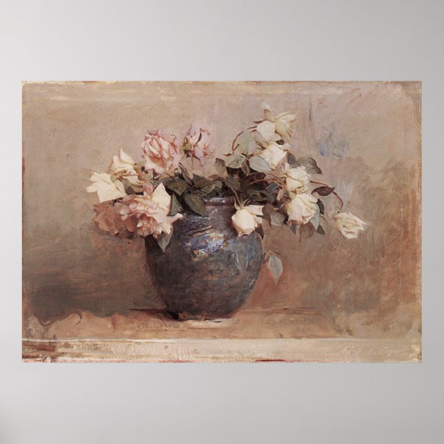 Póster Rosas de Abbott Handerson Thayer (Frente)