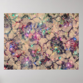 Póster Rosas de bonito Lace