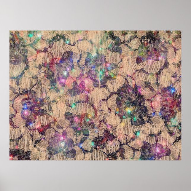 Póster Rosas de bonito Lace (Frente)