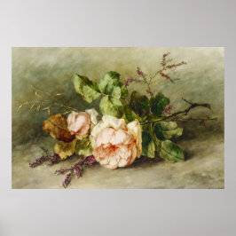 Póster Rosas de época de Margaretha Roosenboom