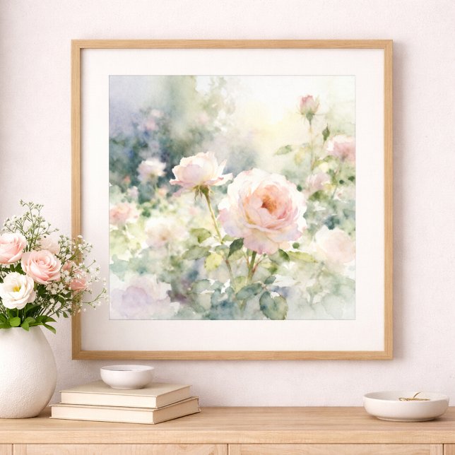 Póster Rosas de Jardín Rosadas Rubor (Subido por el creador)