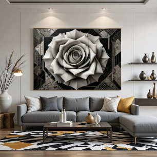 Póster Rosas de Luz Fracturada