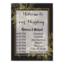 Rosas de oro Orden de eventos Boda P