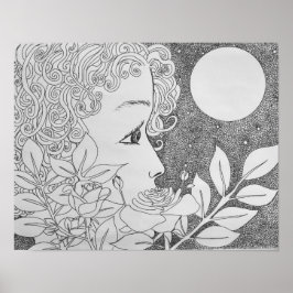 Póster Rosas de tinta