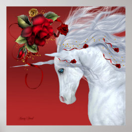Póster Rosas de Unicorn