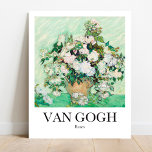 Póster Rosas de Vincent van Gogh<br><div class="desc">Rosas (1890) de Vincent Van Gogh</div>