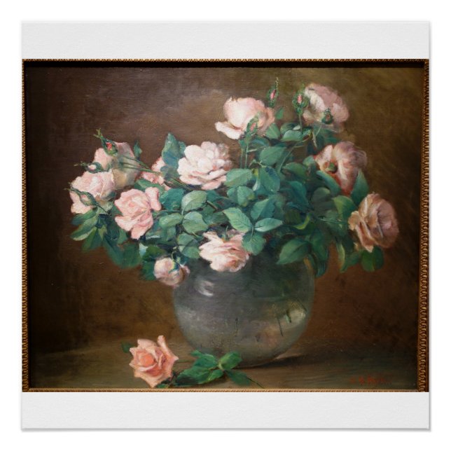 Póster Rosas de Vintage Charles Ethan Porter (Anverso)