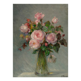 Póster Rosas en un Jarrón Brillante