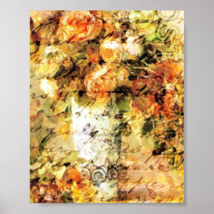 Póster Rosas en una caja