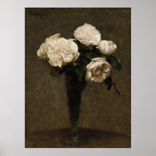 Póster Rosas en una caja